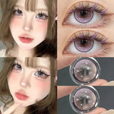 Popxstar  Color Contact Lenses With Degree Pink Pupils Beautiful Contact Korean Lenses Makeup Yearly Use 2pcs/pair Fast Shipping