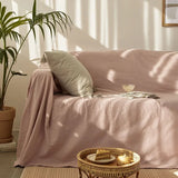 Popxstar 100% Cotton Sofa Cover, Sofa Slipcover Furniture Protector Non Slip Couch Covers for Kids Couch Living Room Home Decoration
