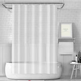 Popxstar Thick PEVA Clear Shower Curtain with 12Hooks Waterproof Bathtub Bathing Cover Mildewproof Modern Bathtub Partition Curtain