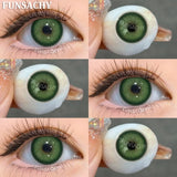 Popxstar  1 Pair Colorcon Eye Contact Lenses Natural Brown Gray Pupils for Eyes Cosmetics Yearly Blue Color Lens Green Softlens