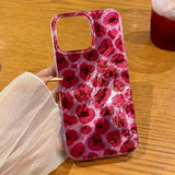 Popxstar  Pink Leopard Print Phone Case For iPhone 17 Pro Max Air 16 15 14 13 12 11 XS X XR 7 8 Plus 16E Shockproof Silicone Bumper Cover