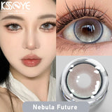 Popxstar  2Pcs Best Selling Color Contacts Lenses Myopia Degree -0.00 to -8.00 Purple Series Soft Lens Contact Lenses with Natural