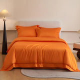 Popxstar  Solid Color Hotel Style Luxury Bedding Set 600TC Egyptian Cotton Single Queen King Size Duvet Cover Flat/Fitted Sheet Pillowcase