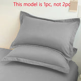 Popxstar 1 Piece Of Matte Solid Color Pillowcase, Soft Pillowcase With Envelope Sealing For Bedroom, Bedding