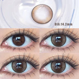 Popxstar  1 Pair New Eyes  Myopia Contacts Lenses with lentile contact color Brown Lenses 1 Year service life Free Shipping