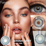 Popxstar  Fashion Color Contact Lenses for Eyes 1 Pair Korean Soft Natural Lenses Gray Pupils Eye Makeup Contacts Blue Brown Lens