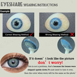 Popxstar New Colored Contact Lenses for Eyes 1 Pair Fashion Blue Eyes Lenses Brown Contacts Green Lenses Yearly Gray Contacts