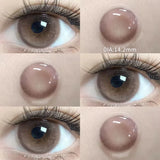 Popxstar Pink Eye Color Lenses Myopia Color Contact Lenses for Eyes 2pcs/pair Natural Lenses Pupils Brown Blue Grey Fashion Lens