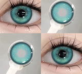 Popxstar New Natural 2-Piece Color Contact Lenses Blue Green Beautiful Pupil High Quality Soft Lenses Diopters Myopia Degree Year