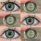 1 Pair Color Contact Lenses for Eyes Fashion Color Eye Lens Brown Eye Lenses Gray Pupils Lens Yearly Soft Lenses
