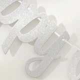 Popxstar 1pc Happy Anniversary glitter flag banner anniversary wedding party decoration pull flowers.