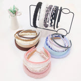 Popxstar 7pcs Set Fashion Headbands for Women Girls Pearl Hair Bands Versatile Simple Hairband Hair Hoop Hair Accessories Headwear