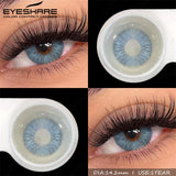 2pcs Natural Color Contact Lenses for Eyes Soft Lenses Colorful Beauty Pupils Gray Brown Contacts Yearly Blue Eye Lens