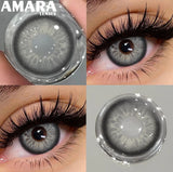 Popxstar  1 Pair Black Color Contact Lenses for Eyes 14.5mm Fashion Contact Lenses Brown Natural Contact Lenses Gray Soft Lens