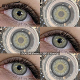 1Pair Fashion Color Contact Lenses Natural Brown Lenses Blue Contacts Grey Eyes Pupils Lens Yearly Colorful Eyes Lenses