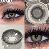 Popxstar  1 Pair Fashion Color Contact Lenses for Eyes Brown Lenses Colorcon Blue Lenses Yearly Beautiful Grey Eye Pupils Lens