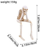 Halloween Skeleton Decoration Resin Party Props Decorating Evil Skeleton Statues Haunted House Cemetery Scenes