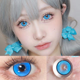 Graded 1pair Color Contact Lenses Anime Halloween Cosplay Softlens 14.5mm 6months