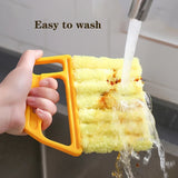Popxstar Vent Blinds Cleaner Cloth Brush Auto Air Conditioner Microfiber Air Conditioner Duster Car Electric Fan Cleaner Washable Tool