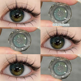 Popxstar  -1 Pair Myopia Color Contact Lenses for Eyes with Prescription Makeup Eye Color Lenses Beauty Pupils Fashion Blue Lenses
