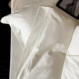 Popxstar  4Pcs Solid Color Egyptian Cotton Brushed Hotel Style Bedding Set Duvet Cover Bed Sheet/Fitted Sheet Pillowcases Home Textiles