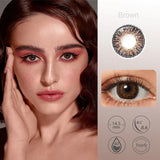 Popxstar Professional Colored Contact Lenses Enlarge Eyes 3-TONE Color Eye Lenses Color Contact Lenses for Eyes 1 Pair Yearly Lens