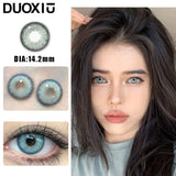 Popxstar  1Pair Contact Lenses for Eye color Lenses Sclera Blue Green Lenses Degree Prescription -0.00 to -8.00 Beauty Pupils