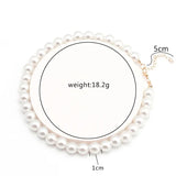 Adjustable Oval Shape Pearl Cat Necklace for Small Dogs And Puppies Pet Jewelry Collar for Wedding Party Accessories