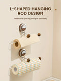 Popxstar Suction Cup Roll Paper Holder Wall Mounted Paper Towel Hanger Utensils for The Kitchen Paper Roll Holder Kitchens Accessories