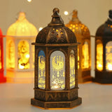 Eid Decoration Light Eid Mubarak Lamp Ornament Islam Muslim Party Decor Supplies Ramadan Wind Lantern Decor for Home Party