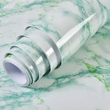 Popxstar Marble Vinyl Film DIY Self Adhesive Wallpaper Bathroom Kitchen Cupboard Countertops Contact Paper PVC Waterproof Wall Stickers