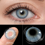 Popxstar  1Pair Contact Lenses For Eyes Color Natural Blue Brown  Beauty Yearly Cosmetic Contacts Eyes Makeup Eye Contacts Lens