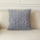 Popxstar  Solid color Shu cotton lint sofa throw pillow Modern simple living room sofa pillow Model room decorative bedside cushion