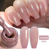 popxstar UR SUGAR 15ml Jelly Milky White Translucent Color Gel Polish Semi Permanent UV Gel Nail Art Soak Off Gel Varnish Latest Fashion