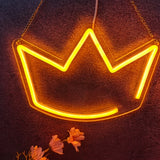 Popxstar  Crown LED Neon Light Sign Decoration, Minimalist Art Neon Light Ornament, Suitable for Parties, Birthdays, Rooms, Bar Decoration