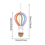 Rainbow hot air balloon Dream catcher Dreamcatcher living room bedroom children's room tassel tapestry Wall decoration pendant