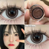 Popxstar 2Pcs Brown Colored Contact Lenses with Prescription Myopia Degree0.00-8.00 Nature Lens Eye For 2024 Year New Hot Sale