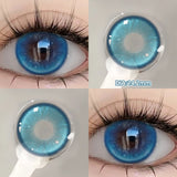 Popxstar 2PCS Silver Knight Contact Lenses for Eyes Rainbow Colored Eye Lenses Beauty Pupils Gradient Contact Lenses Optical Lens