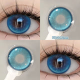 Popxstar  2PCS Silver Knight Contact Lenses for Eyes Rainbow Colored Eye Lenses Beauty Pupils Gradient Contact Lenses Optical Lens