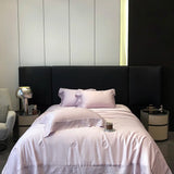 Popxstar  Lyocell Bamboo Fiber Luxury Embroidery Summer Quilt Soft Silky Thin Comforter Blanket With Bed Sheet Pillowcases Bedding Set