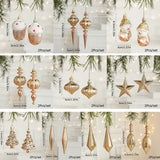 Popxstar 2Pcs/Set Christmas Tree Hanging Ornament Cake Snowman Pendant Navidad Home Xmas Gifts New Year Christmas Decoration 2025