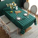 Popxstar Checkered Tablecloth Kitchen, Wedding, Holiday Table Decoration Tablecloth, Outdoor Picnic Tablecloth