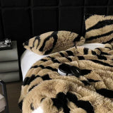Popxstar Faux Fox Fu Fur Warm Autumn Winter Blanket High End Plush Super Comfortable Blankets for Bed Sofa High-quality Weighted Blanket