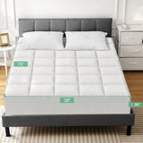Popxstar Twin Full Size Mattress Pad Cover for Sleepers Extra Thick 5D Mattress Topper Plush Pillow Top with 8-19 Inch Deep Pocket