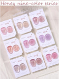 Autumn Winter Blue Black Red Glass Bead Crystal Cat Eye Gel Nail Polish New Whitening High Density Sparkling Nail