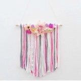Popxstar  Rainbow Art Macrame Tassels Wooden Wall Hanging Home Decor Nursery Design Photo Prop Decoration Chambre Enfant