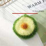 Popxstar  Avocado Shaped Kitchen Cleaning Sponge for Kitchen Dishwashing Cloth Soft Absorbent Household Cleaning Tools Easy Kitchen Tools