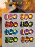 1-8pcs TC Yellow Nails Lucky Red Cat Eye Gel Nail Polish New Blinking Wine Red Cherry Glass Bead Nail Art Nail Supplies