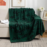 Popxstar deer plush knitted new product bow knitted blanket one blanket multi-purpose sofa air conditioner blanket