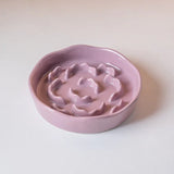 Elevated Cat Bowls Ceramic Slow Feeder Bowls Neck Protection Non-Slip Spill-Resistant for Dogs Cats Water Bowl
